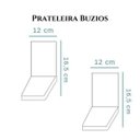 Ver imagem 2 de Prateleira Buzios 15 x 12cm Branco - 2 Unidades