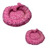 Cama Boia Regulável Para Cachorros E Gatos - Rosa. - 3