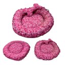 Ver imagem 1 de Cama Boia Regulável Para Cachorros E Gatos - Rosa.