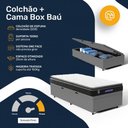 Ver imagem 4 de Cama Box Baú com Colchão Gazin de Espuma D28 Pillow Top Ortoblack Solteiro 88cm