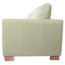 Ver imagem 7 de Sofá 3 Lugares Sala de Estar Pés Madeira Kenny 2,40m Couro Off White - Gran Belo