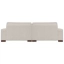 Ver mais imagens de Sofá 3 Lugares Bipartido Sala de Estar Milano 2,40m Couro Off White - Gran Belo