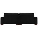Ver mais imagens de Sofá 4 Lugares Bipartido Sala de Estar Milano 2,60m Couro Preto - Gran Belo