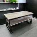 Ver imagem 5 de Conjunto Refeitório Industrial Mesa 152x78 e 2 Bancos Amantea/preto Realme