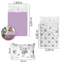 Ver imagem 5 de Jogo de Cama King Size Algodão 200 Fios 4 Peças Estampado