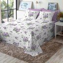 Ver imagem 2 de Jogo de Cama King Size Algodão 200 Fios 4 Peças Estampado