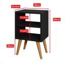 Ver imagem 4 de Cabeceira Solteiro Modular 5 Módulos com Mesa de Cabeceira Melissa Moderna
