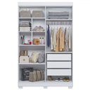 Ver imagem 3 de Quarto Infantil Completo Théo 4 Portas 3 Gavetas 100% Mdf Branco - Tigus