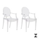 Ver imagem 1 de Kit 2 Cadeiras Louis Sofia Ghost Transparente