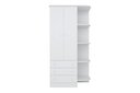 Ver imagem 2 de Guarda Roupa Infantil 2 Portas e Berço Mini Cama Americano Doce Sonho Branco – Qmovi