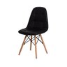 Kit 2 Cadeiras Charles Eames Eiffel Botone Base Madeira Preta - 2