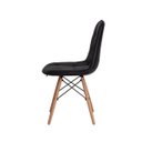 Ver imagem 4 de Kit 2 Cadeiras Charles Eames Eiffel Botone Base Madeira Preta