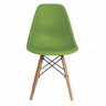 Kit 6 Cadeiras Charles Eames Eiffel Verde Base Madeira - 3
