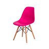 Kit 6 Cadeiras Charles Eames Eiffel Pink Base Madeira - 2