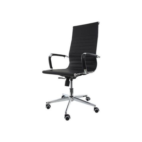 Cadeira de Escritório Ergonômica Confortável Presidente Suporta até 120kg Stripes Esteirinha Preta