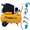 Compressor Ar 2hp 24 Litros 8,2 Pés + Kit Pintura 5 Peças - 1