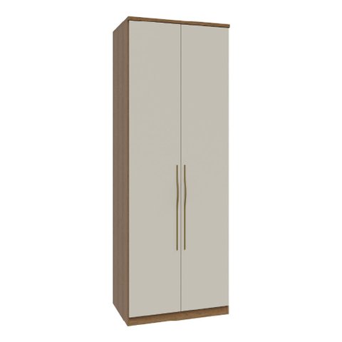 Guarda Roupa Modulado 02 Portas 03 Gavetas 234cm de Altura Setiba - Jequitibá/Palha