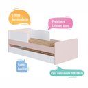 Ver imagem 4 de Cama Infantil com Cama Auxiliar 94,2cm x 194cm Proteção Lateral e Cantos Arredondados