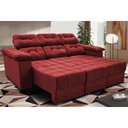 Ver imagem 1 de Sofa Itália 2,00 Mts Retrátil e Reclinavel Tecido Suede Vermelho - Cama InBox