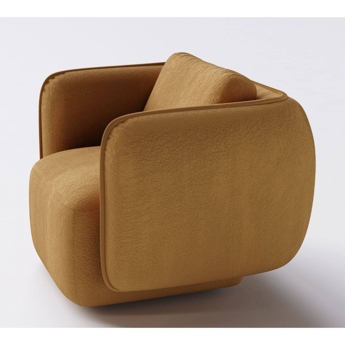 Poltrona em Boucle Sheep Mostarda Gana - Home Mobily - 7