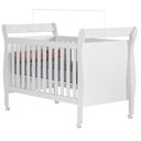 Ver imagem 2 de Berço Americano Slim com Cômoda Mobi 4 Gavetas Branco Flex - Móveis Albatroz