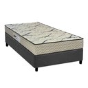 Ver imagem 1 de Cama Box Solteiro: Colchão Espuma D33 Paropas Ag65 Max Sono Clean + Base Crc Suede Gray (88x188)