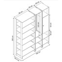 Ver imagem 3 de Closet Multi Yes Com Cabideiro Porta E 12 Prateleiras Nova Mobile Branco