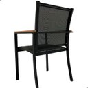 Ver imagem 6 de Kit Mesa Jantar 1,40m Aluminio 6 Cadeiras Jardim Piscina Guarda Sol