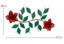 Ver imagem 5 de Painel Enfeite De Parede Lindo Com Flores Decoração Interior Libertas Rosas Artesanato Arranjo Verme