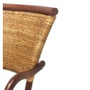 Ver imagem 2 de Cadeira Paris com Encosto em Palha. com Braço. Assento em Rattan Natural. Cor Castanha