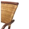 Cadeira Paris com Encosto em Palha. com Braço. Assento em Rattan Natural. Cor Castanha - 2