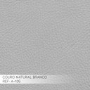 Ver imagem 4 de Sofá 3 Lugares Sala de Estar Milano 2,10m Couro Branco - Gran Belo