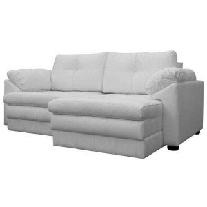 Sofá Retrátil 2 Lugares Bipartido Sala de Estar Piece 1,75M Couro Branco - Gran Belo