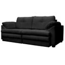 Ver imagem 6 de Sofá Retrátil 2 Lugares Bipartido Sala de Estar Piece 1,75M Couro Preto - Gran Belo