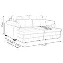 Ver imagem 7 de Sofá Retrátil 2 Lugares Bipartido Sala de Estar Piece 1,75M Couro Preto - Gran Belo