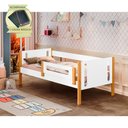 Ver imagem 2 de Cama Babá Infantil Mirela Branco/amêndoa com Grade de Proteção Incluso Lousa Mágica