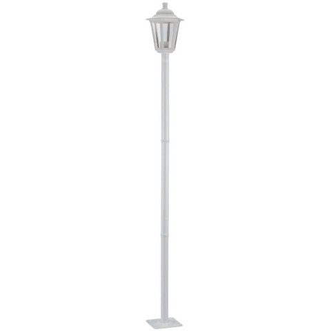 Poste de Jardim Luminária Externa Colonial 1,71m Branco Retrô Iluminação E27 Grego Dital