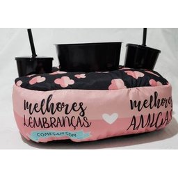 Kit Almofada Com Porta Pipoca Balde + Copos Melhores Amigas APP3005 - 5