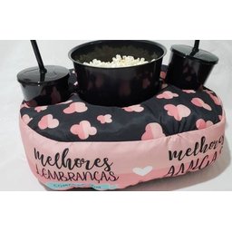 Kit Almofada Com Porta Pipoca Balde + Copos Melhores Amigas APP3005 - 3