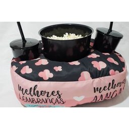 Kit Almofada Com Porta Pipoca Balde + Copos Melhores Amigas APP3005 - 6