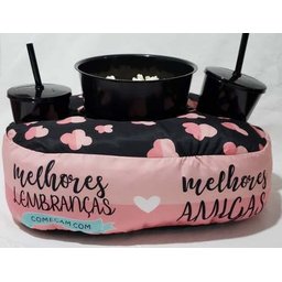 Kit Almofada Com Porta Pipoca Balde + Copos Melhores Amigas APP3005 - 1