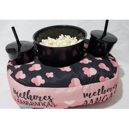 Kit Almofada Com Porta Pipoca Balde + Copos Melhores Amigas APP3005 - 7