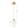 Pendente Led 3W 3000K Nordecor Dourado Zoe - 6