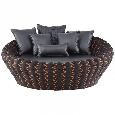 Chaise Monique Em Trico Náutico Alumínio para Edícula, Piscina Trama Original