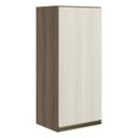 Ver imagem 1 de Armario Aereo 1 Porta Mdf 30 Cm Kali 12201 Carvalho Toq Bianco Toq Nicioli