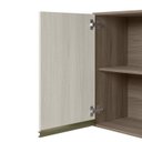 Ver imagem 5 de Armario Aereo 1 Porta Mdf 30 Cm Kali 12201 Carvalho Toq Bianco Toq Nicioli