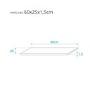 Ver imagem 4 de Prateleira Amarela 60 X 25cm Com Suporte Mao Francesa