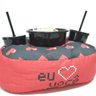 Kit Almofada Com Porta Pipoca 1 Balde + 2 Copos Amo Você APP3007 - 3