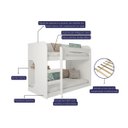 Ver imagem 3 de Beliche Ema Montessoriana Branco - Cimol