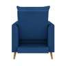 Poltrona Decorativa York C/ Puff em Veludo e Fibras de Silicone Just Time - 6